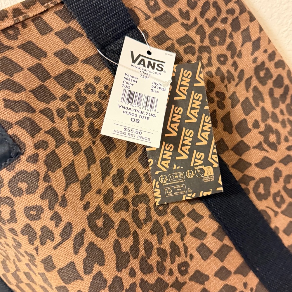 Vans Leopard Print Tote Bag - Picture 3 of 3